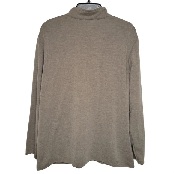 SIMPLY SUSAN by Susan G Taupe Zip-Up Casual Jacket Women's Size Large - Picture 6 of 8